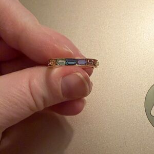 Elegant Gold and Purple Women's Ring